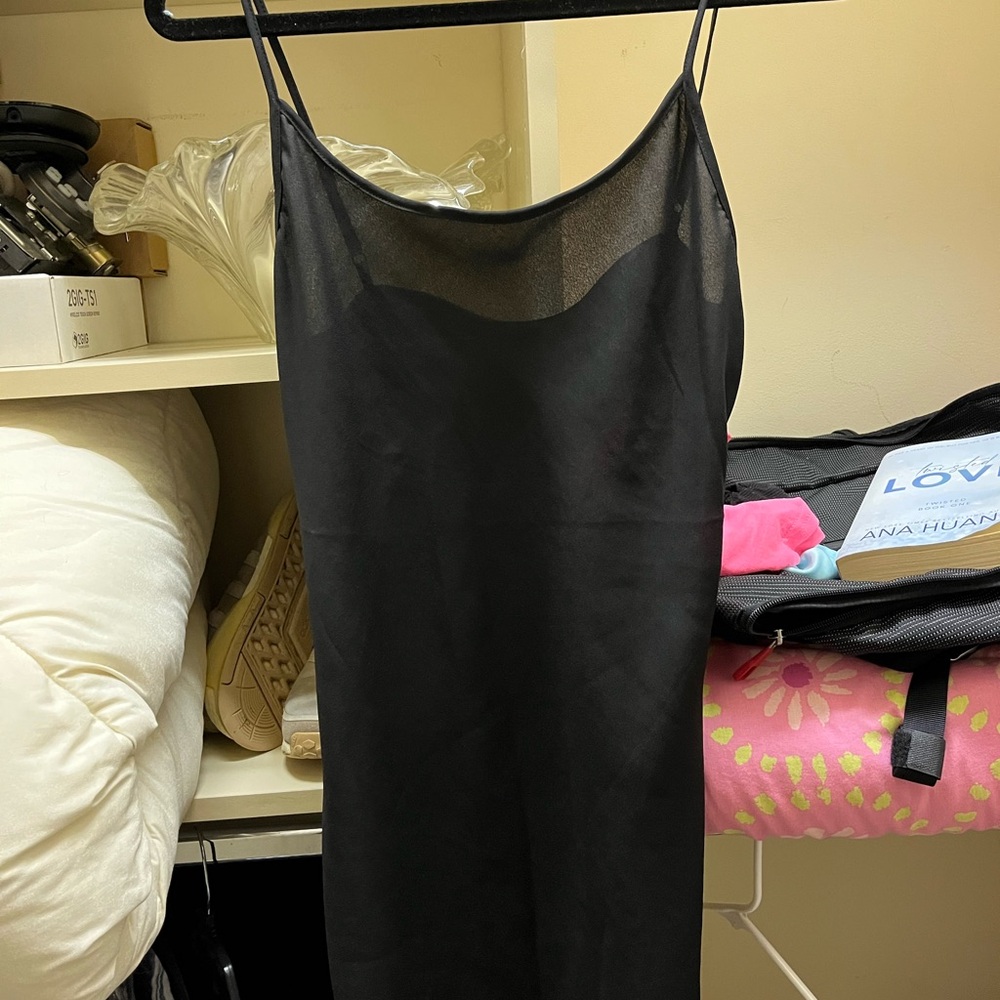 Elegant Black Slip Dress